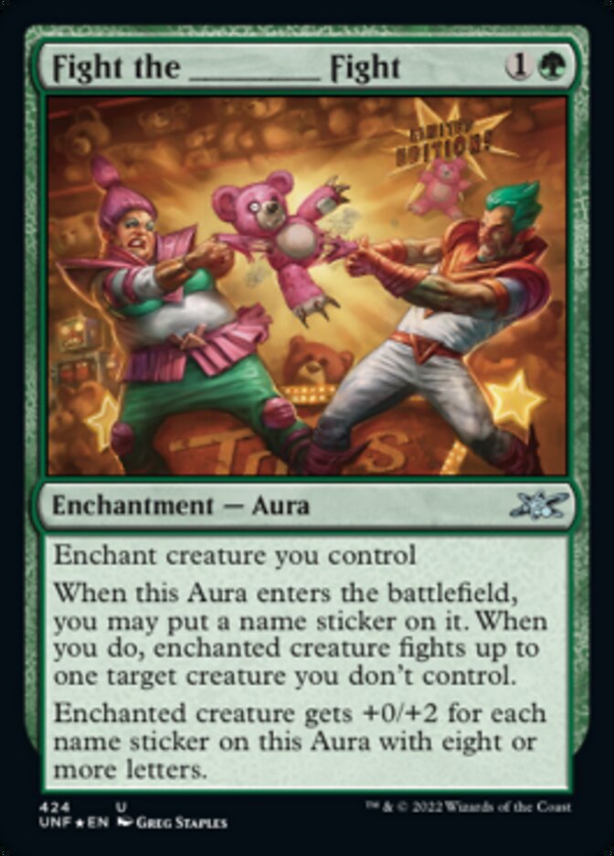 Fight the _____ Fight (Galaxy Foil) [Unfinity] | Dumpster Cat Games