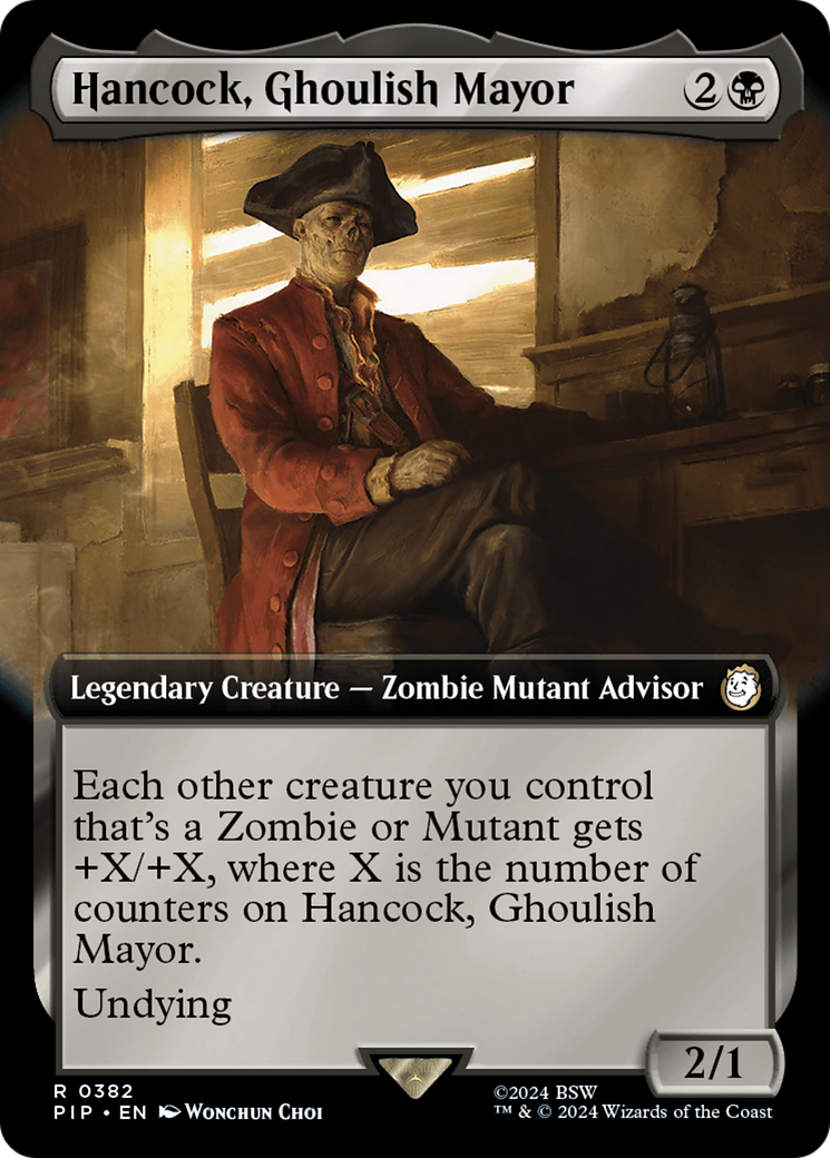 Hancock, Ghoulish Mayor (Extended Art) [Fallout] | Dumpster Cat Games