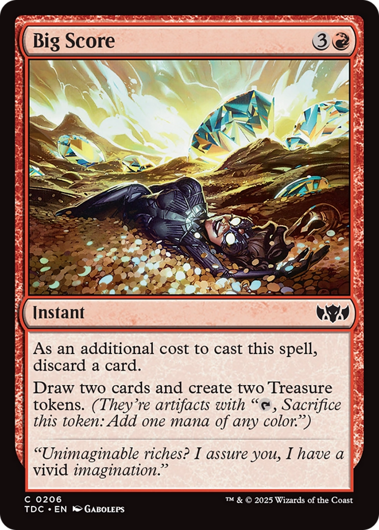 Big Score [Tarkir: Dragonstorm Commander] | Dumpster Cat Games
