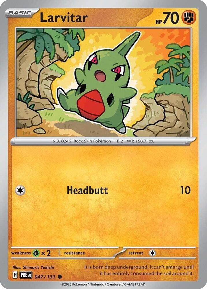Larvitar (047/131) [Scarlet & Violet: Prismatic Evolutions] | Dumpster Cat Games