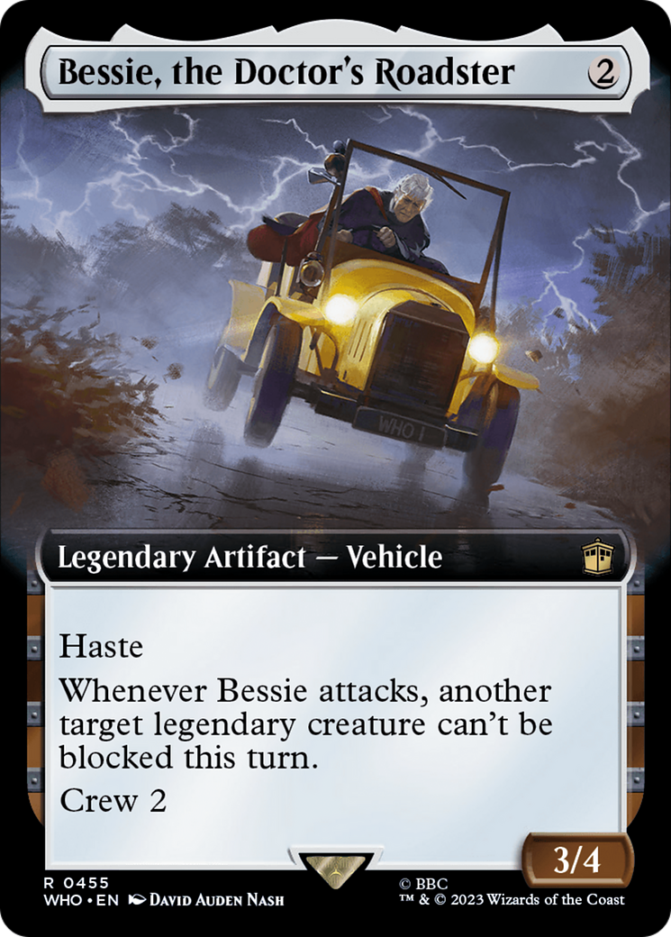 Bessie, the Doctor's Roadster (Extended Art) [Doctor Who] | Dumpster Cat Games