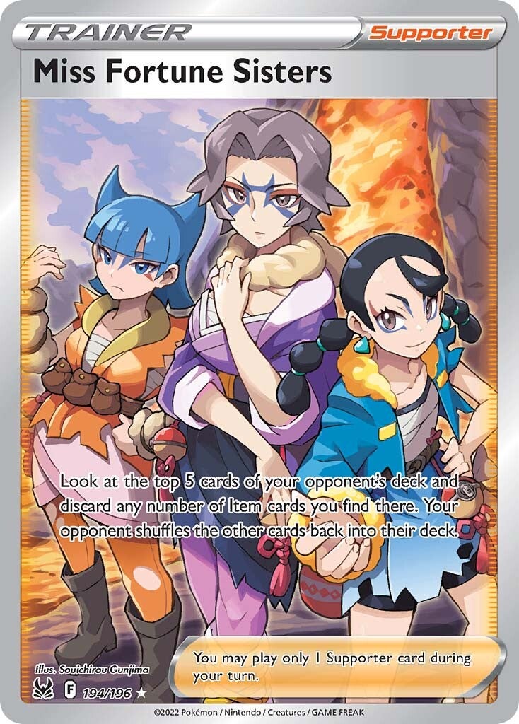 Miss Fortune Sisters (194/196) [Sword & Shield: Lost Origin] | Dumpster Cat Games