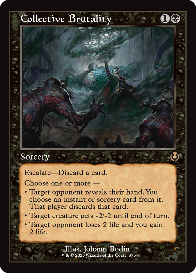 Collective Brutality (Retro Frame) [Innistrad Remastered] | Dumpster Cat Games
