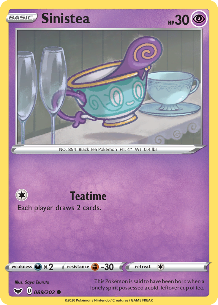 Sinistea (089/202) [Sword & Shield: Base Set] | Dumpster Cat Games