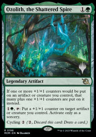 Ozolith, the Shattered Spire (Promo Pack) [March of the Machine Promos] | Dumpster Cat Games