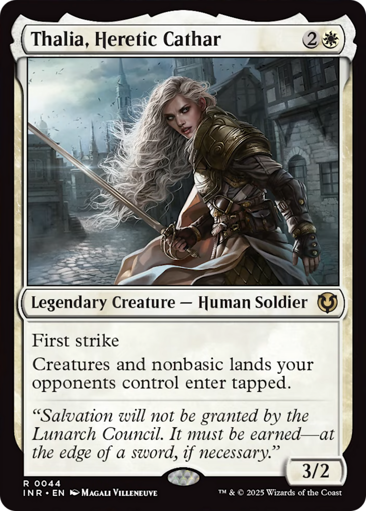 Thalia, Heretic Cathar [Innistrad Remastered] | Dumpster Cat Games