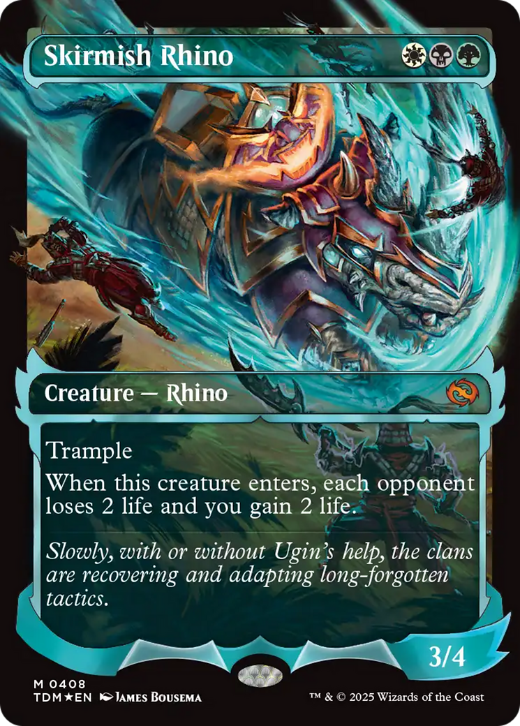 Skirmish Rhino (0408) (Showcase) [Tarkir: Dragonstorm] | Dumpster Cat Games