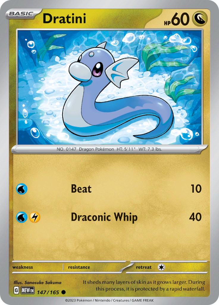 Dratini (147/165) [Scarlet & Violet 151] | Dumpster Cat Games