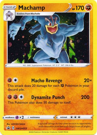 Machamp (SWSH053) [Sword & Shield: Black Star Promos] | Dumpster Cat Games