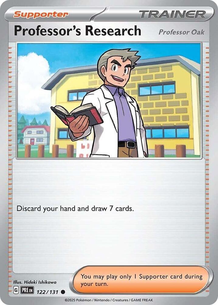 Professor's Research (122/131) [Professor Oak] [Scarlet & Violet: Prismatic Evolutions] | Dumpster Cat Games