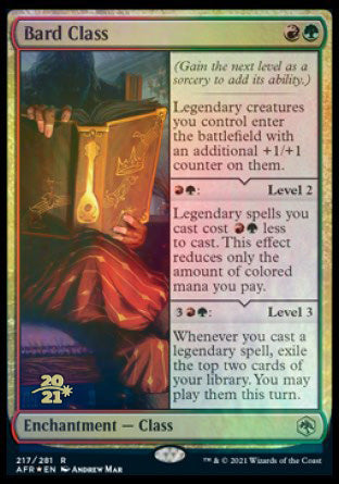 Bard Class [Dungeons & Dragons: Adventures in the Forgotten Realms Prerelease Promos] | Dumpster Cat Games