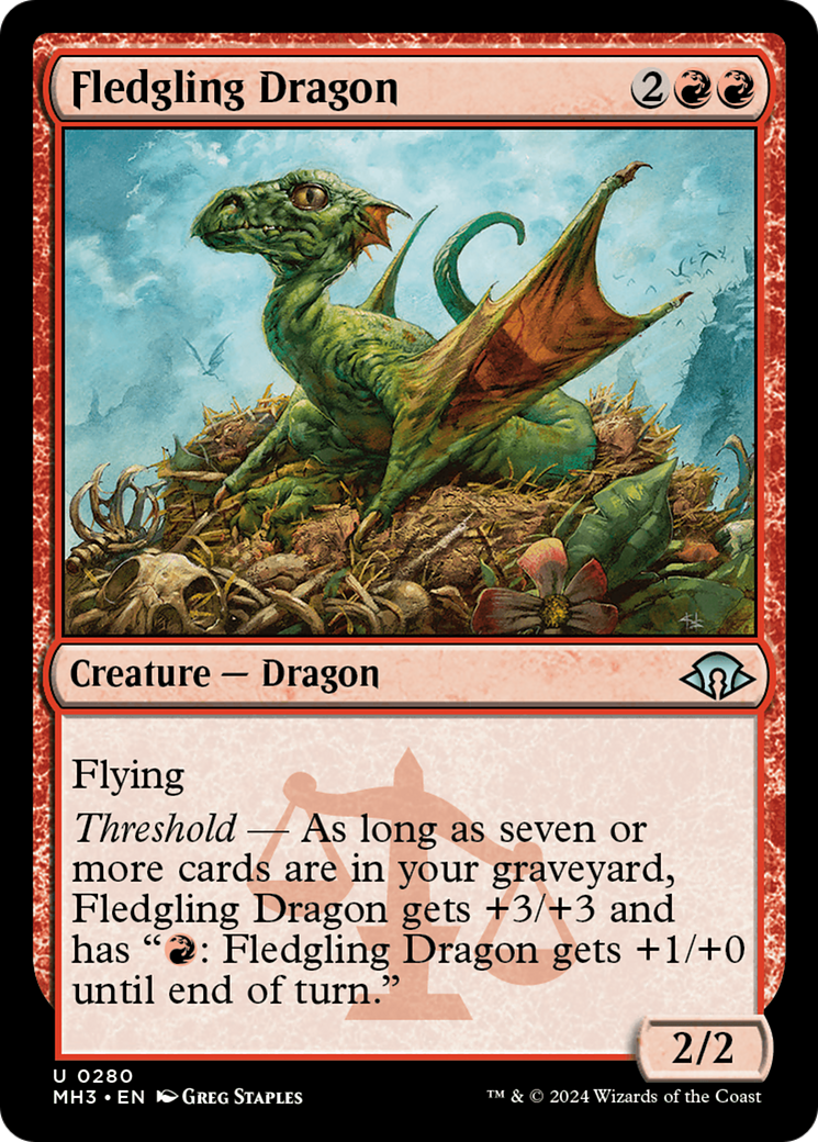Fledgling Dragon [Modern Horizons 3] | Dumpster Cat Games