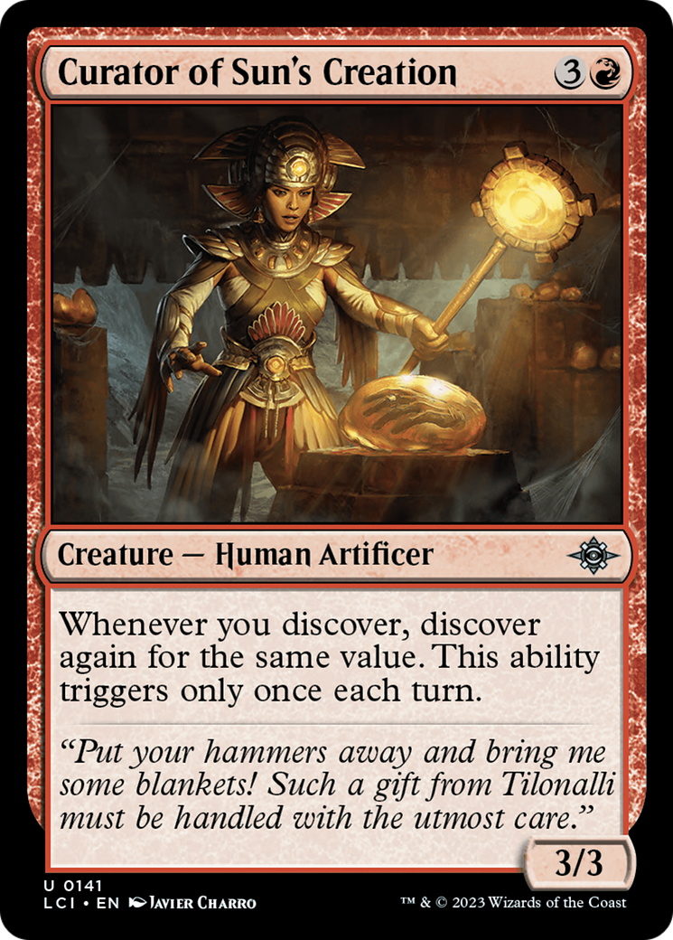 Curator of Sun's Creation [The Lost Caverns of Ixalan] | Dumpster Cat Games
