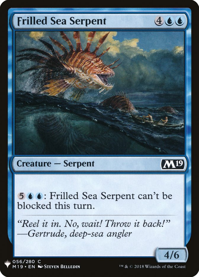 Frilled Sea Serpent [Mystery Booster] | Dumpster Cat Games