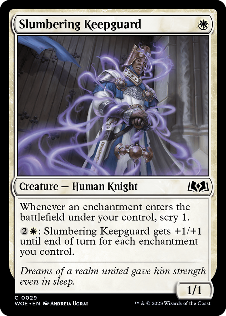 Slumbering Keepguard [Wilds of Eldraine] | Dumpster Cat Games