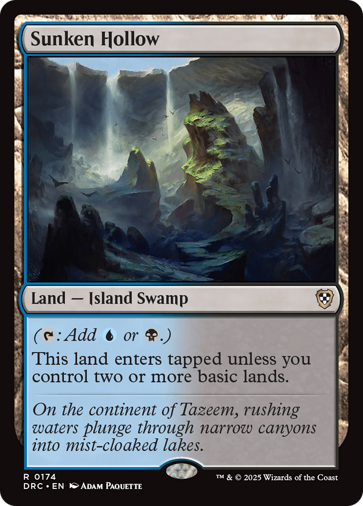 Sunken Hollow [Aetherdrift Commander] | Dumpster Cat Games