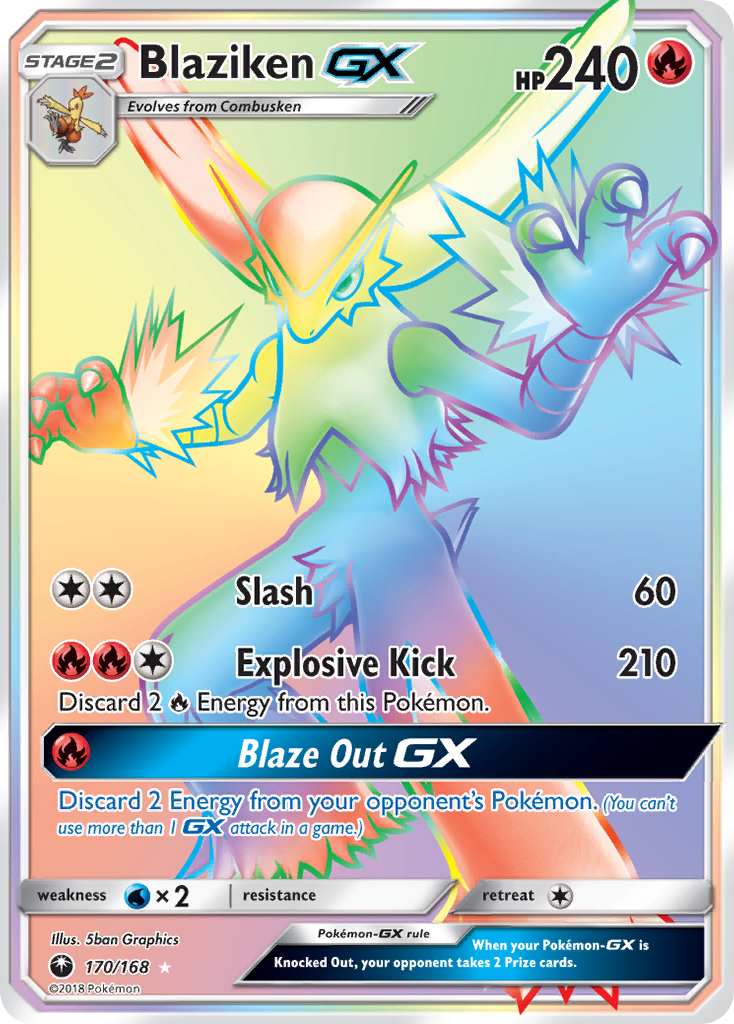 Blaziken GX (170/168) [Sun & Moon: Celestial Storm] | Dumpster Cat Games