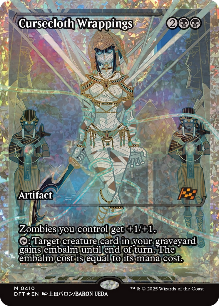 Cursecloth Wrappings (Showcase) (Fracture Foil) [Aetherdrift] | Dumpster Cat Games