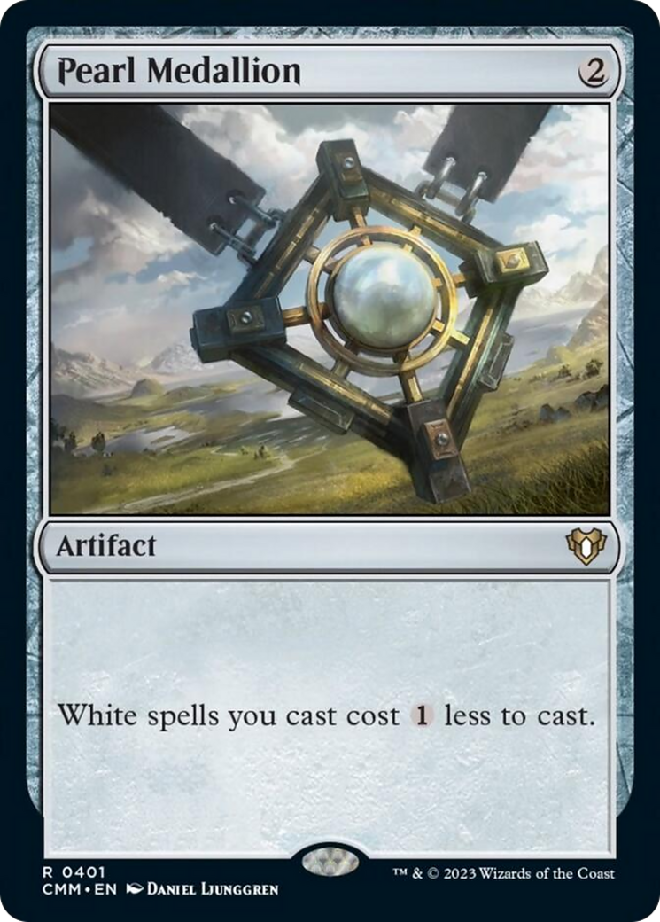 Pearl Medallion [Commander Masters] | Dumpster Cat Games