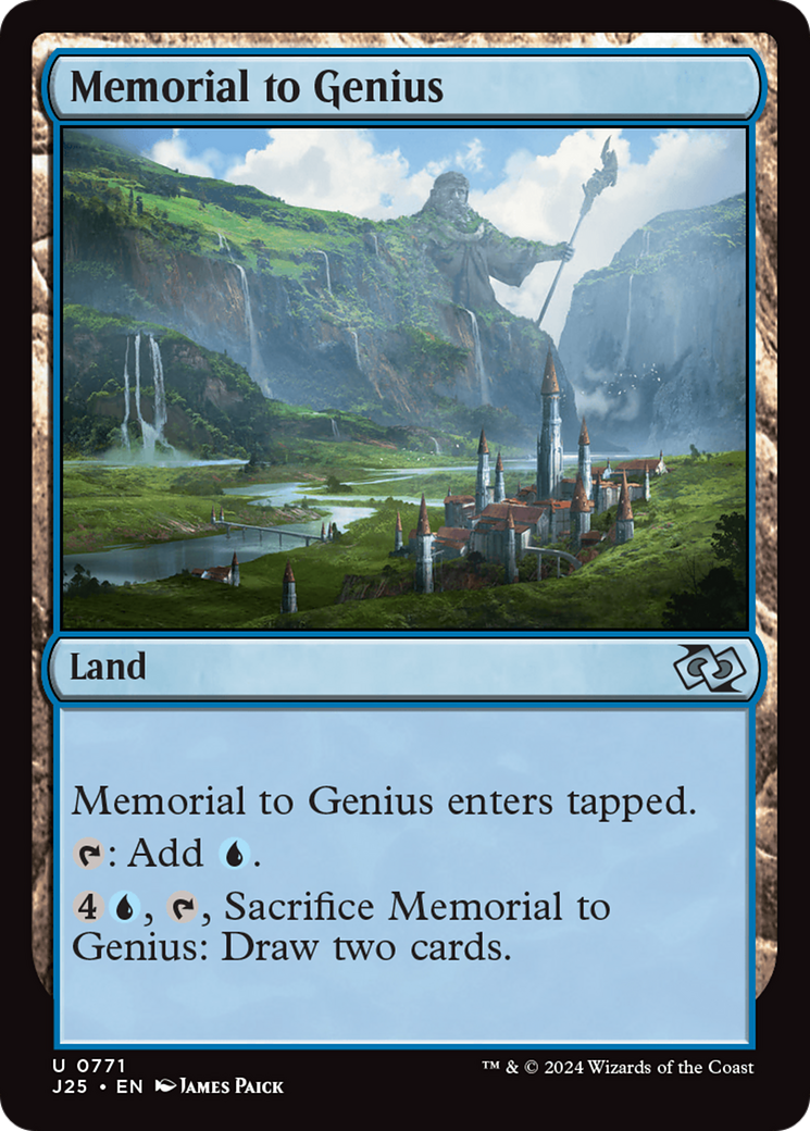 Memorial to Genius [Foundations Jumpstart] | Dumpster Cat Games