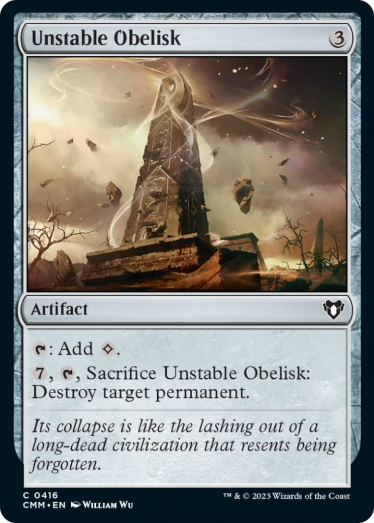 Unstable Obelisk [Commander Masters] | Dumpster Cat Games