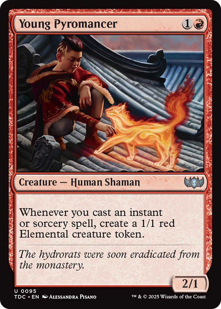 Young Pyromancer [Tarkir: Dragonstorm Commander] | Dumpster Cat Games