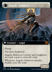 Enduring Angel // Angelic Enforcer (Extended Art) [Innistrad: Midnight Hunt] | Dumpster Cat Games