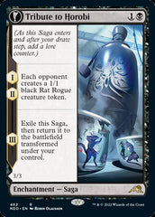 Tribute to Horobi // Echo of Death's Wail (Extended Art) [Kamigawa: Neon Dynasty] | Dumpster Cat Games
