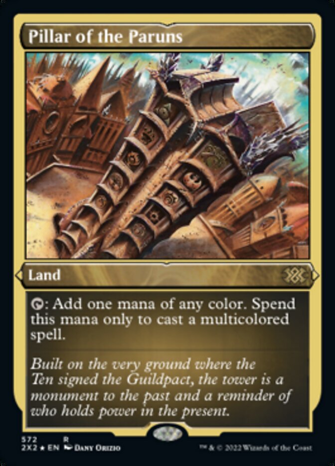 Pillar of the Paruns (Foil Etched) [Double Masters 2022] | Dumpster Cat Games