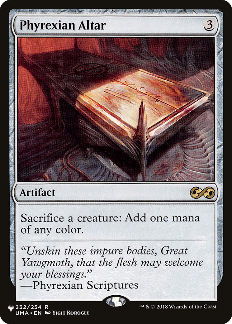 Phyrexian Altar [The List] | Dumpster Cat Games