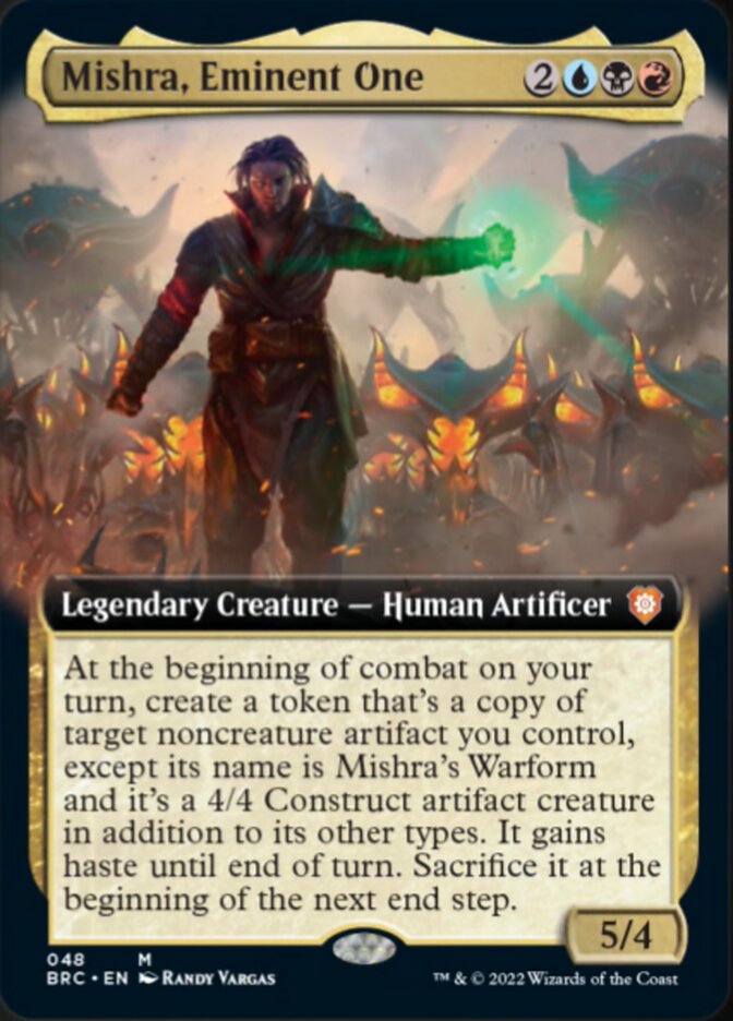 Mishra, Eminent One (Extended Art) [The Brothers' War Commander] | Dumpster Cat Games
