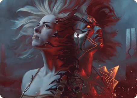 Thrill of Possibility Art Card [Phyrexia: All Will Be One Art Series] | Dumpster Cat Games
