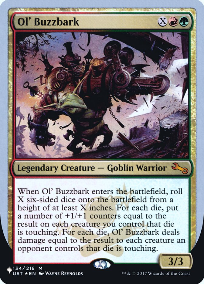 Ol' Buzzbark (Unfinity Foil Edition) [The List] | Dumpster Cat Games