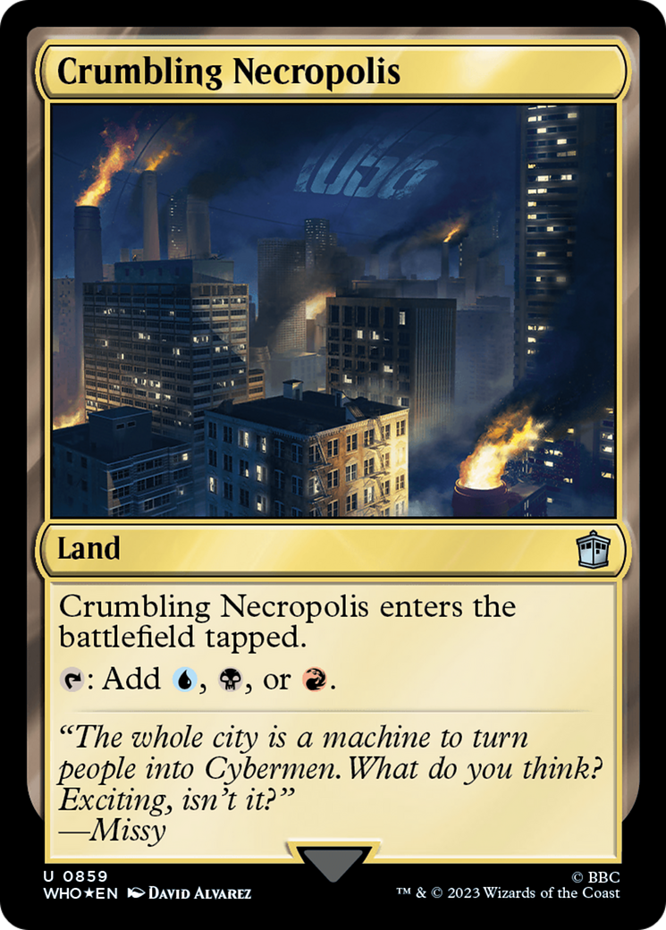 Crumbling Necropolis (Surge Foil) [Doctor Who] | Dumpster Cat Games
