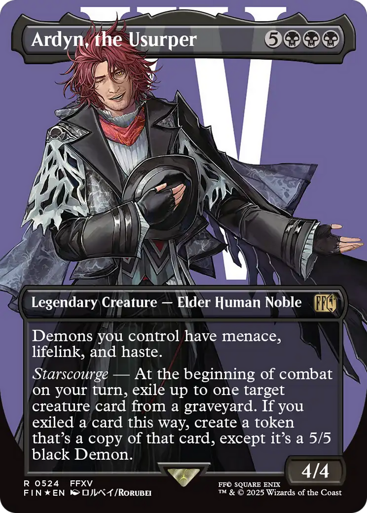 Ardyn, the Usurper (Borderless) (Surge Foil) [FINAL FANTASY] | Dumpster Cat Games