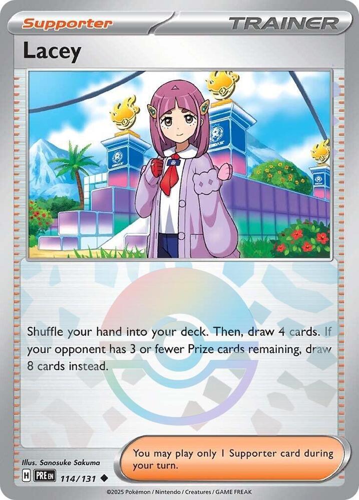 Lacey (114/131) (Poke Ball Pattern) [Scarlet & Violet: Prismatic Evolutions] | Dumpster Cat Games