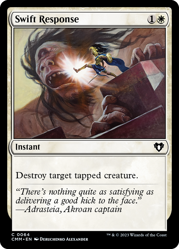 Swift Response [Commander Masters] | Dumpster Cat Games
