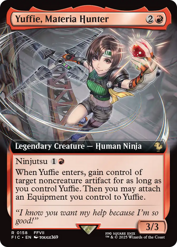 Yuffie, Materia Hunter (Extended Art) [FINAL FANTASY Commander] | Dumpster Cat Games