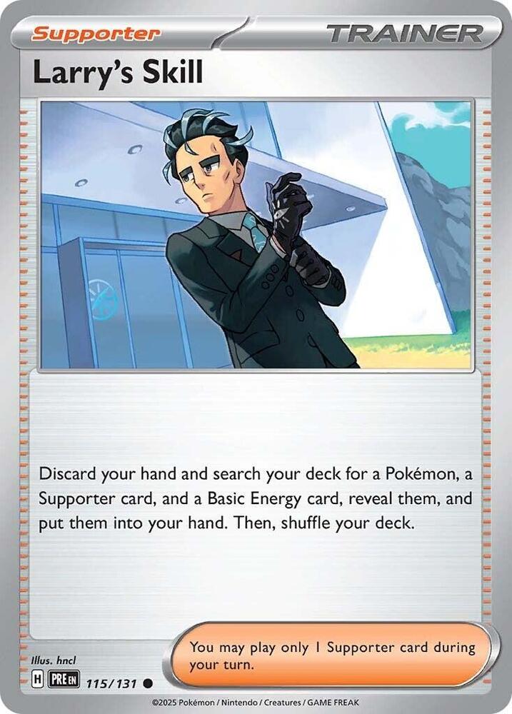 Larry's Skill (115/131) [Scarlet & Violet: Prismatic Evolutions] | Dumpster Cat Games