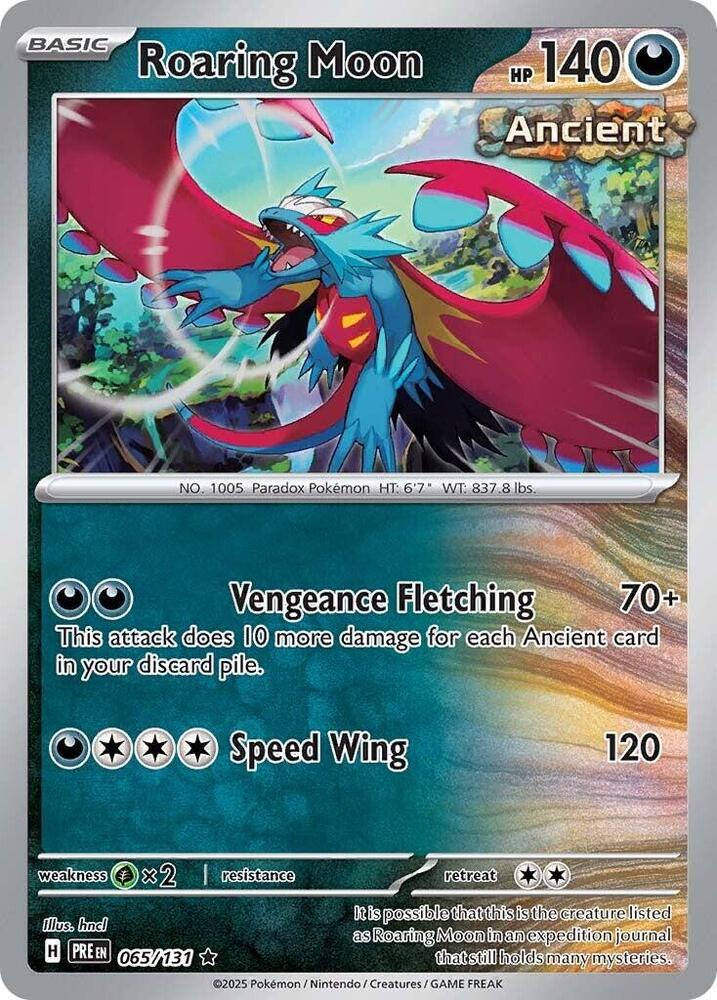 Roaring Moon (065/131) [Scarlet & Violet: Prismatic Evolutions] | Dumpster Cat Games