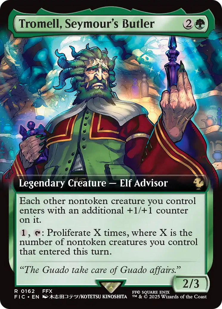 Tromell, Seymour's Butler (Extended Art) [FINAL FANTASY Commander] | Dumpster Cat Games