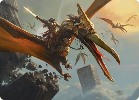 Skyhunter Strike Force Art Card [Phyrexia: All Will Be One Art Series] | Dumpster Cat Games