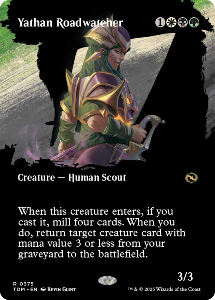 Yathan Roadwatcher (Borderless) [Tarkir: Dragonstorm] | Dumpster Cat Games