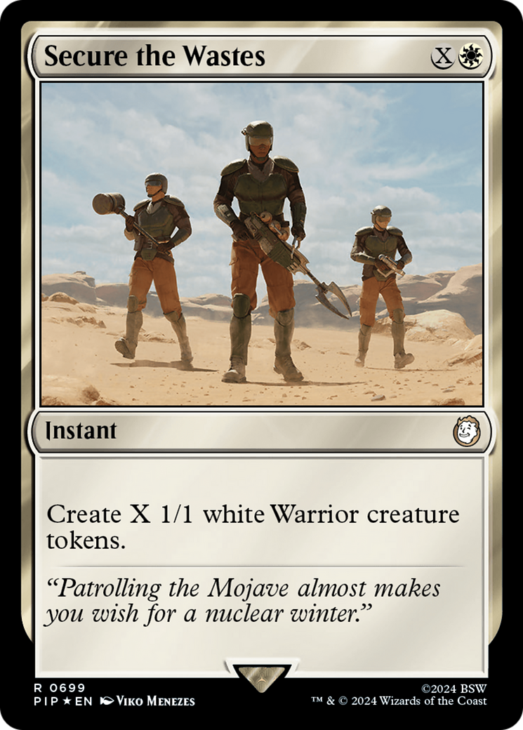 Secure the Wastes (Surge Foil) [Fallout] | Dumpster Cat Games