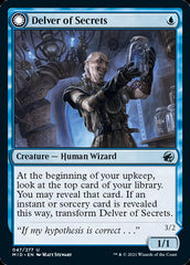 Delver of Secrets // Insectile Aberration [Innistrad: Midnight Hunt] | Dumpster Cat Games
