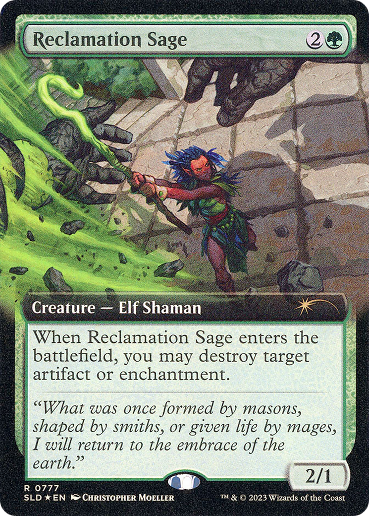 Reclamation Sage (Extended Art) [Secret Lair Drop Series] | Dumpster Cat Games