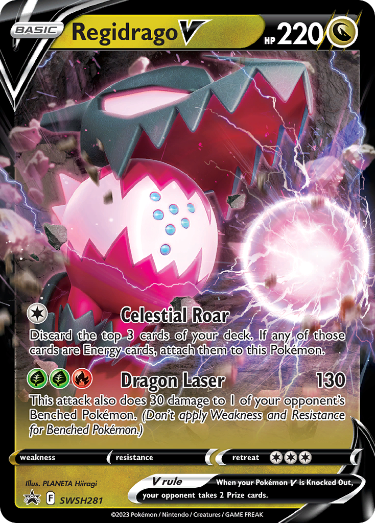 Regidrago V (SWSH281) (Jumbo Card) [Sword & Shield: Black Star Promos] | Dumpster Cat Games