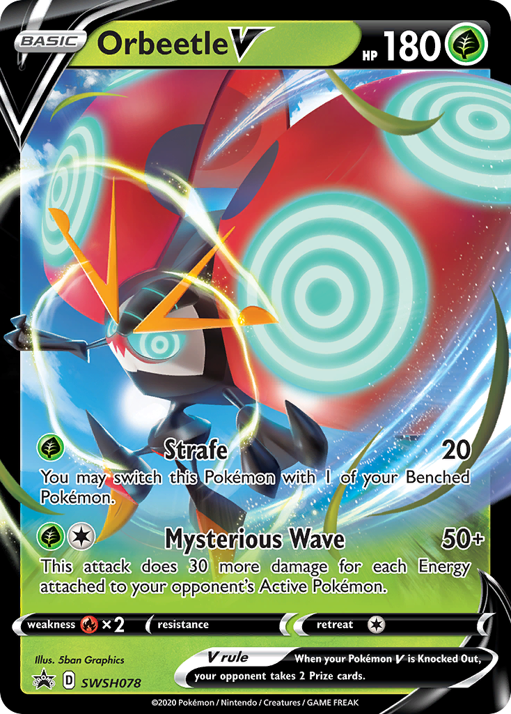 Orbeetle V (SWSH078) (Jumbo Card) [Sword & Shield: Black Star Promos] | Dumpster Cat Games