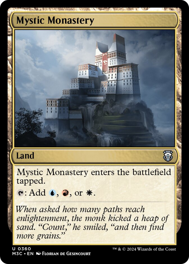 Mystic Monastery (Ripple Foil) [Modern Horizons 3 Commander] | Dumpster Cat Games