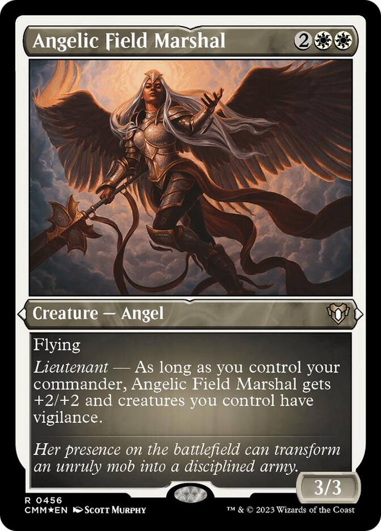 Angelic Field Marshal (Foil Etched) [Commander Masters] | Dumpster Cat Games